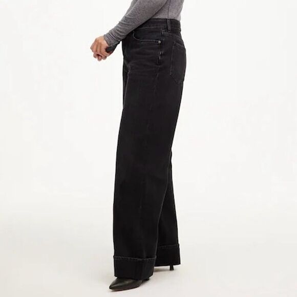 Madewell Charcoal Wide Leg Jeans - Picture 2 of 13